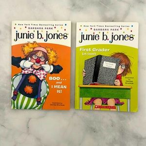 Junie B Jones SET of 2 Books. First Grader and BOO … and I mean it.